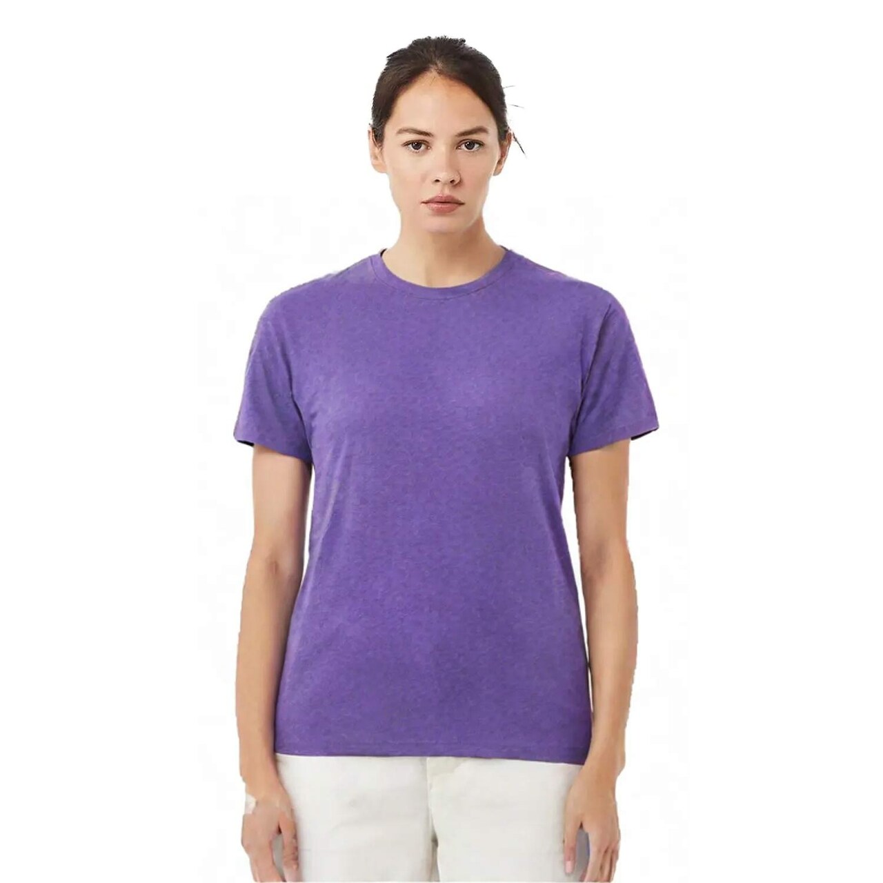 BELLA + CANVAS Triblend Crewneck Short Sleeve T-Shirt For Casual Wear